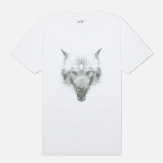 Мужская футболка Marcelo Burlon Cross Wolf Regular White/Grey