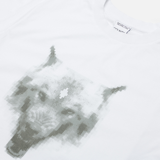 Мужская футболка Marcelo Burlon Cross Wolf Regular White/Grey