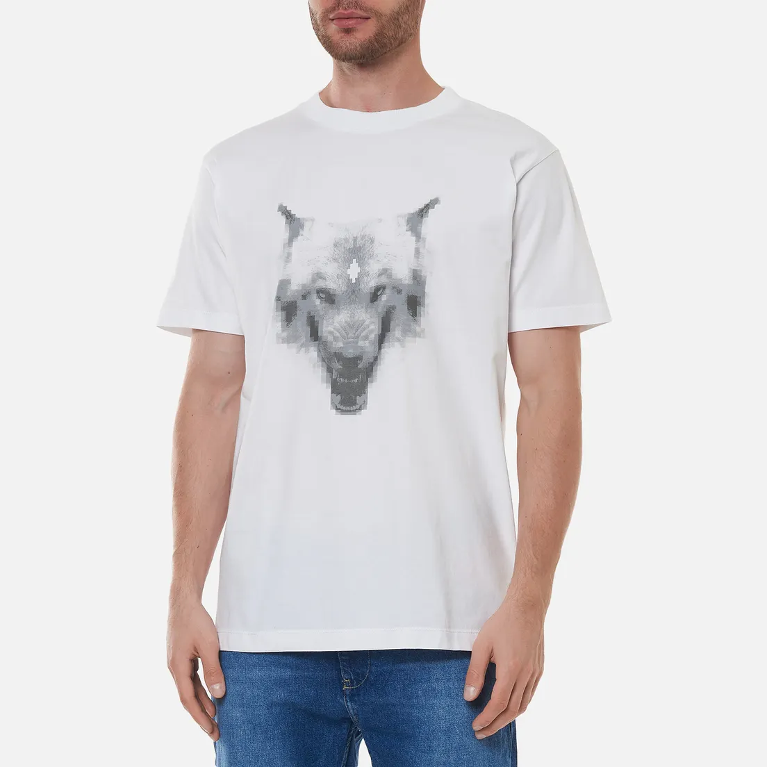 Marcelo Burlon Мужская футболка Cross Wolf Regular