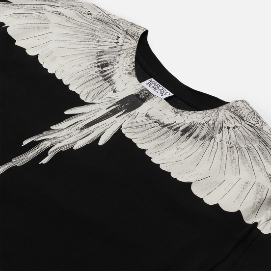 Мужская футболка Marcelo Burlon Wings Regular Black/White