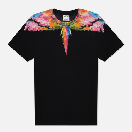 Мужская футболка Marcelo Burlon Colordust Wings Regular, цвет чёрный, размер L