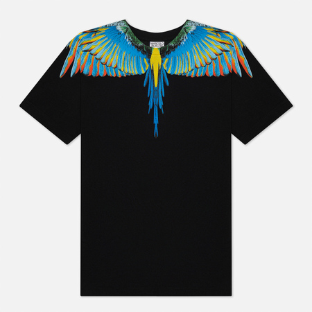 Мужская футболка Marcelo Burlon Birds Wings Regular, цвет чёрный, размер M