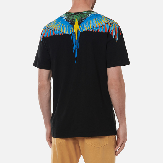 Мужская футболка Marcelo Burlon Birds Wings Regular Black/Blue