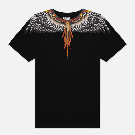 Мужская футболка Marcelo Burlon Grizzly Wings Regular Black/Orange