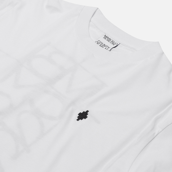 Мужская футболка Marcelo Burlon MBCM Over White/Black