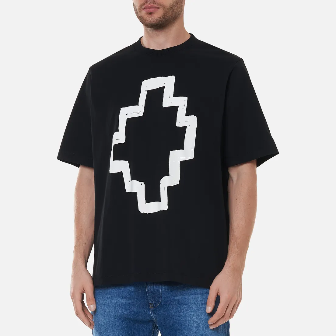 Marcelo Burlon Мужская футболка Tempera Cross Over