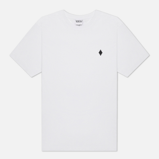Мужская футболка Marcelo Burlon Cross Basic Neck White/Black
