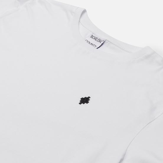 Мужская футболка Marcelo Burlon Cross Basic Neck White/Black