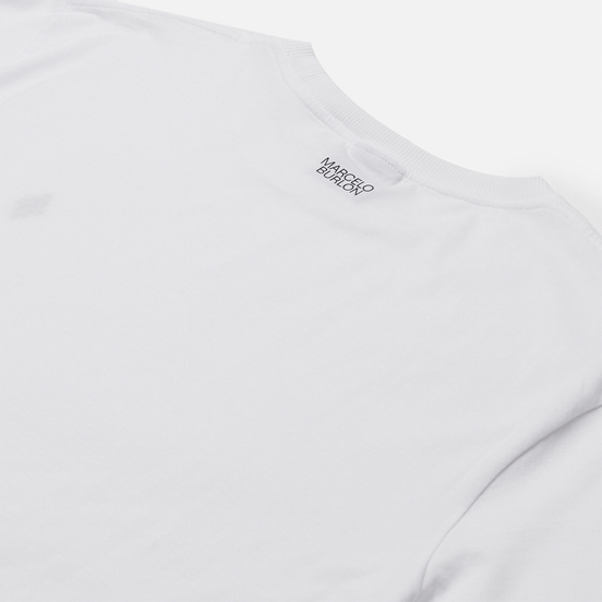 Мужская футболка Marcelo Burlon Cross Basic Neck White/Black