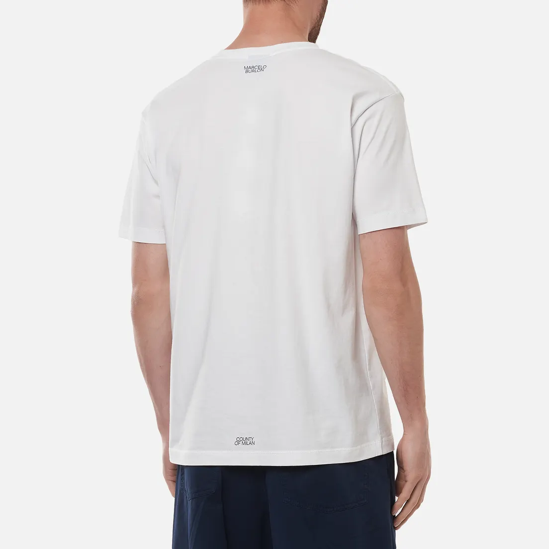 Marcelo Burlon Мужская футболка Cross Basic Neck