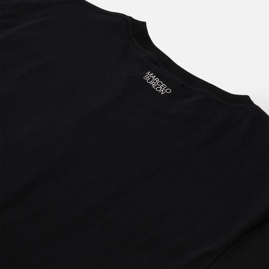 Мужская футболка Marcelo Burlon Cross Basic Neck Black/White