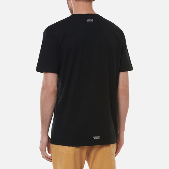 Мужская футболка Marcelo Burlon Cross Basic Neck Black/White