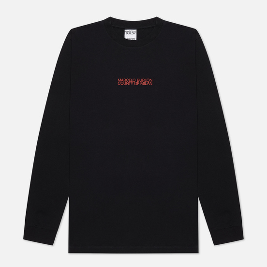 Мужской лонгслив Marcelo Burlon One Face Basic Black/Red