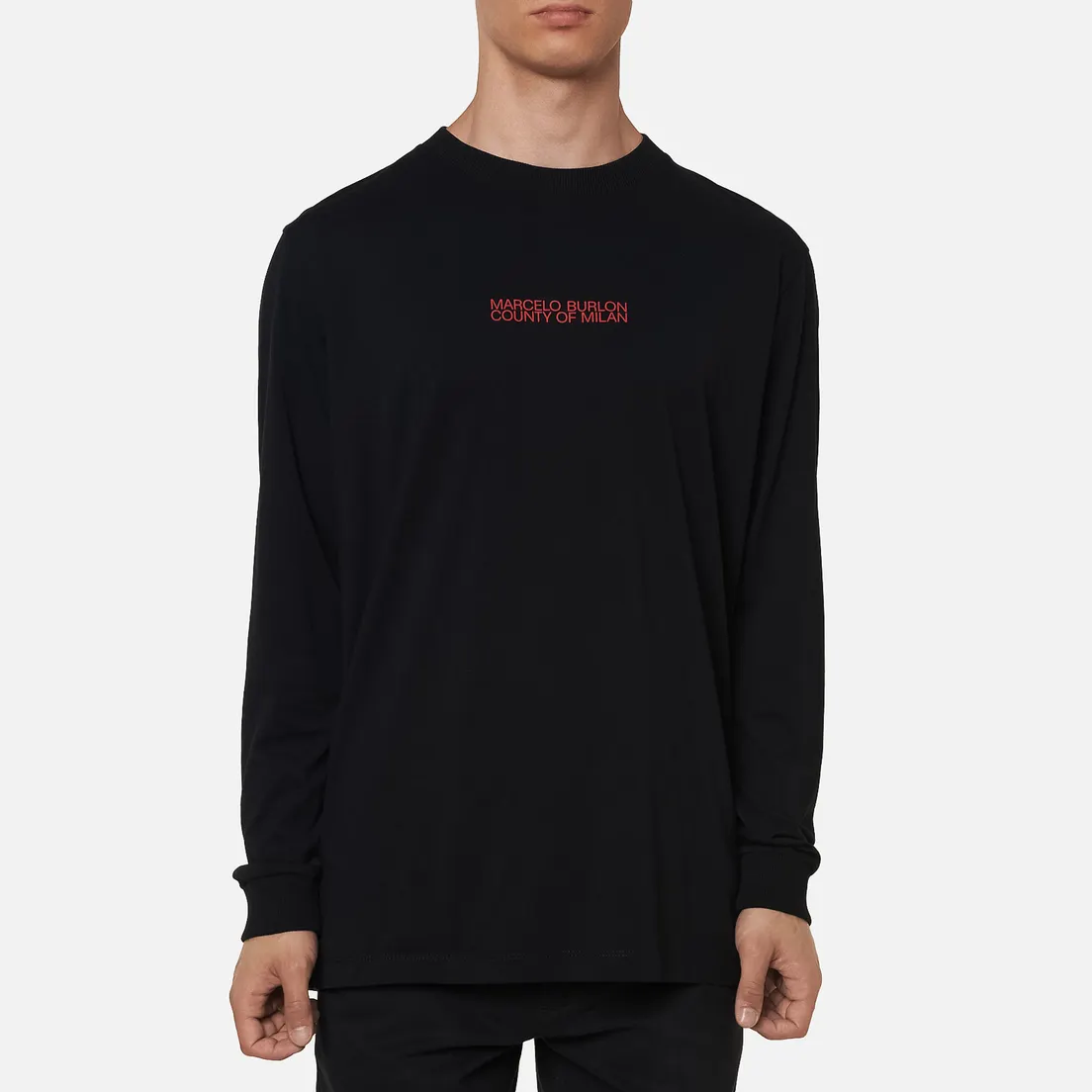 Marcelo Burlon Мужской лонгслив One Face Basic