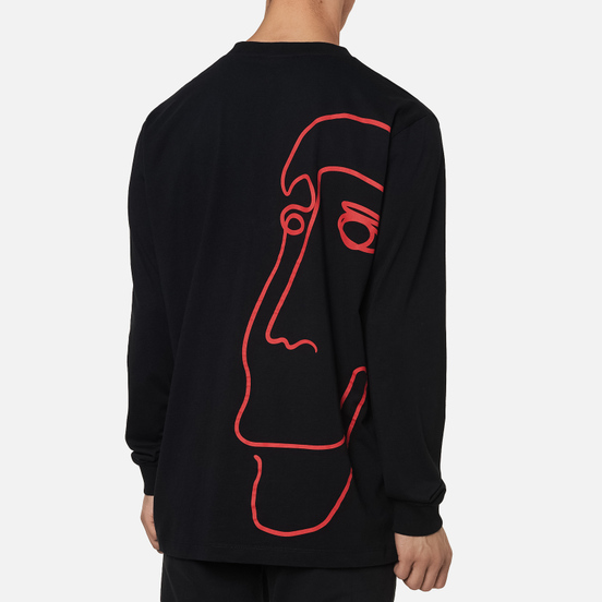 Мужской лонгслив Marcelo Burlon One Face Basic Black/Red