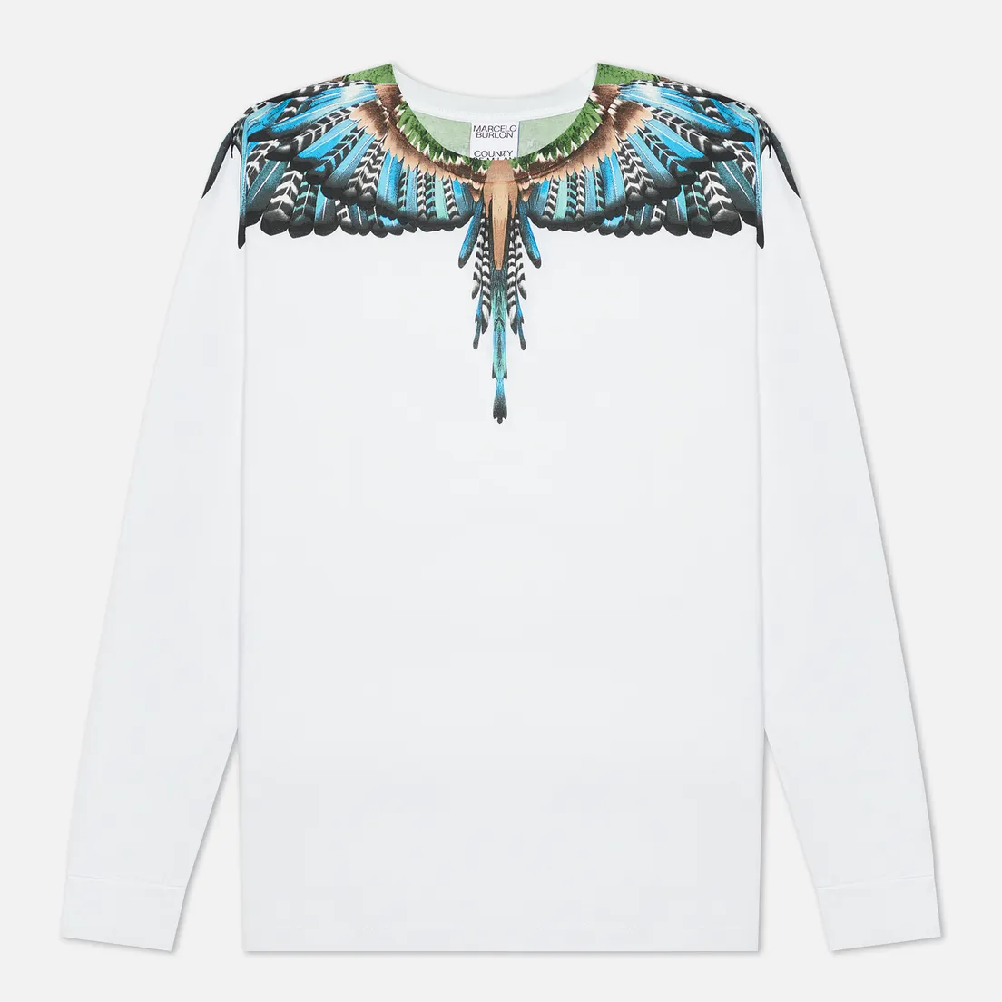 Marcelo Burlon Мужской лонгслив Grizzly Wings Regular