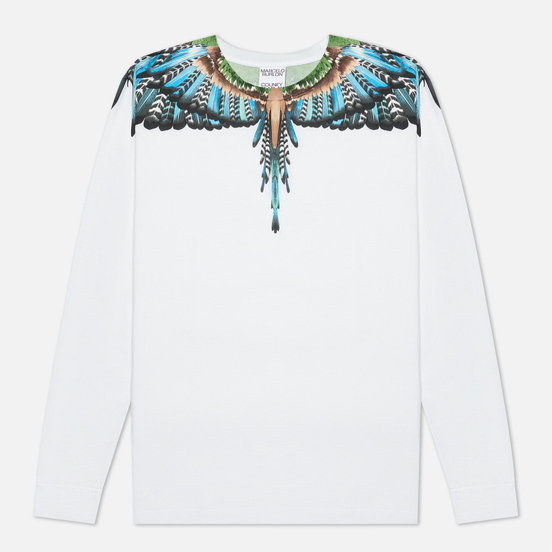 Мужской лонгслив Marcelo Burlon Grizzly Wings Regular White/Light Blue