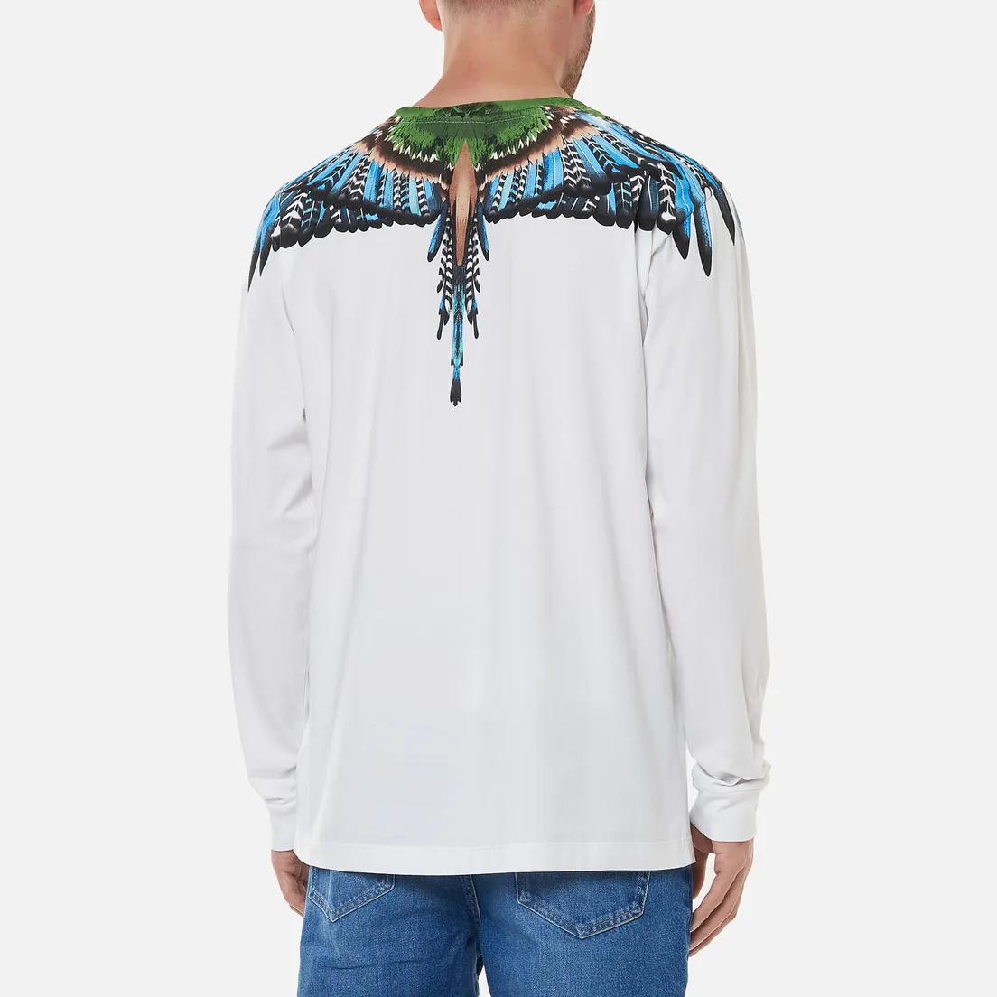 Marcelo Burlon Мужской лонгслив Grizzly Wings Regular