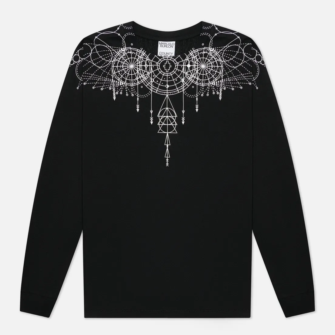 Marcelo Burlon Мужской лонгслив Astral Wings Regular