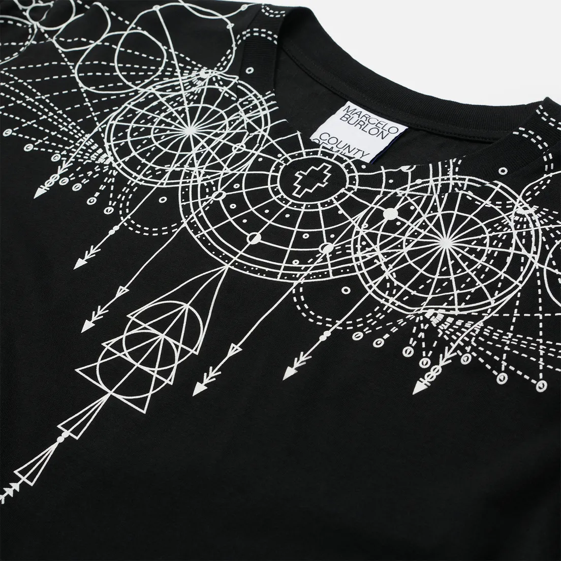 Marcelo Burlon Мужской лонгслив Astral Wings Regular