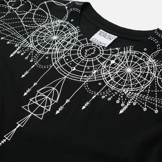 Мужской лонгслив Marcelo Burlon Astral Wings Regular Black/White