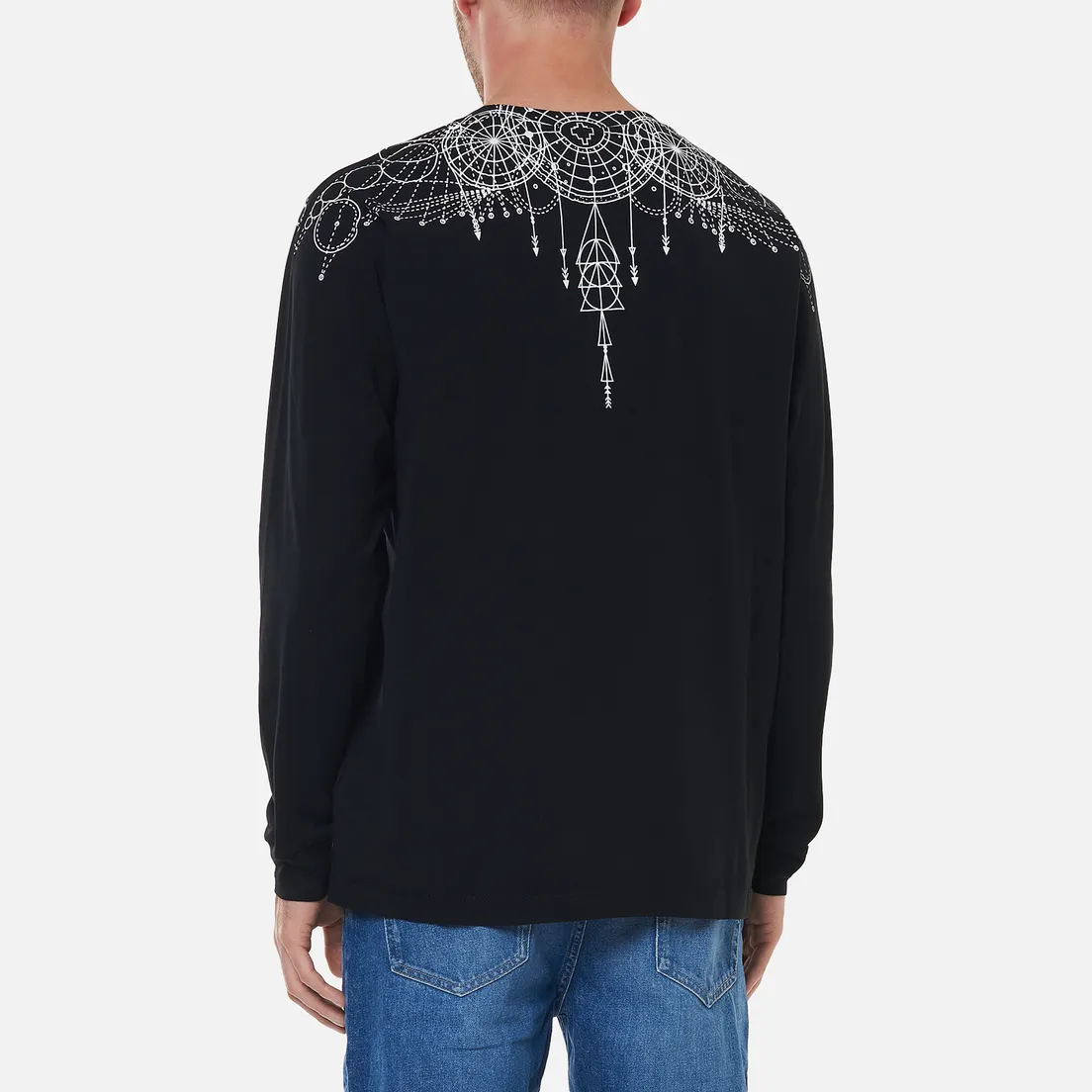 Marcelo Burlon Мужской лонгслив Astral Wings Regular