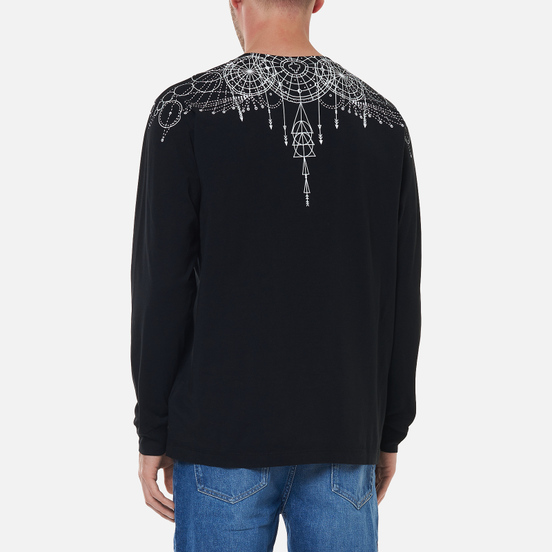 Мужской лонгслив Marcelo Burlon Astral Wings Regular Black/White