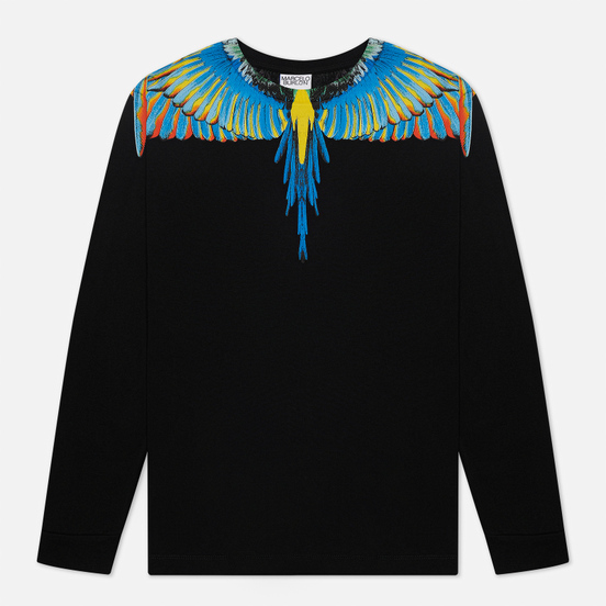 Мужской лонгслив Marcelo Burlon Birds Wings Regular Black/Blue