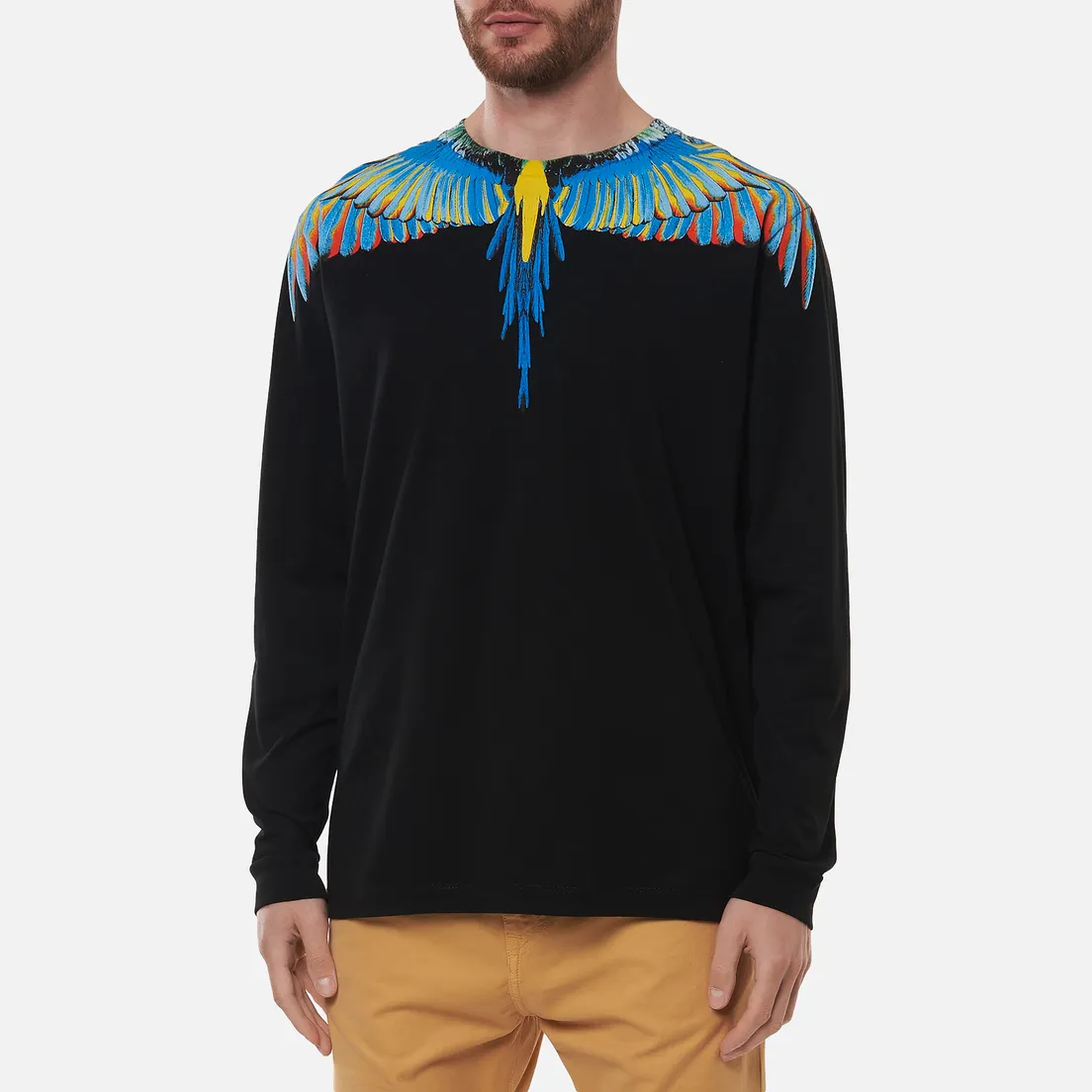 Marcelo Burlon Мужской лонгслив Birds Wings Regular