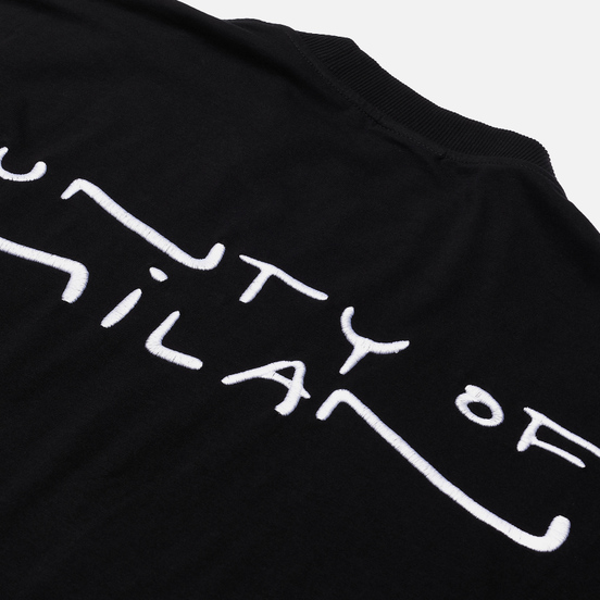 Мужской лонгслив Marcelo Burlon County Script Over Black/White