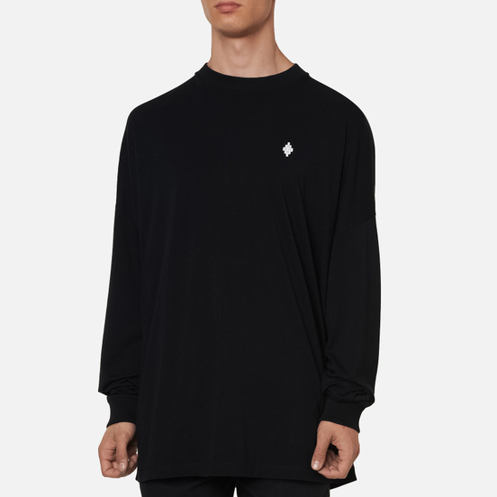 Мужской лонгслив Marcelo Burlon County Script Over Black/White