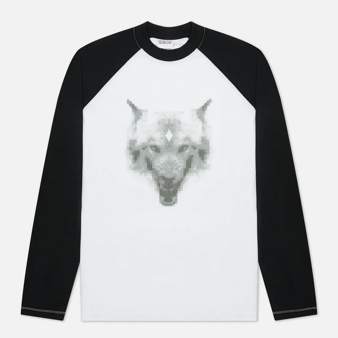 Marcelo Burlon Мужской лонгслив Cross Wolf Baseball