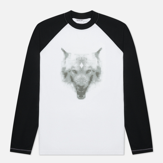 Мужской лонгслив Marcelo Burlon Cross Wolf Baseball White/Grey