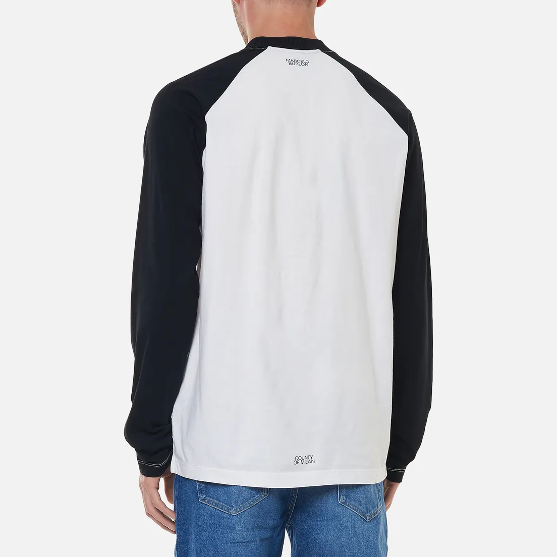 Marcelo Burlon Мужской лонгслив Cross Wolf Baseball