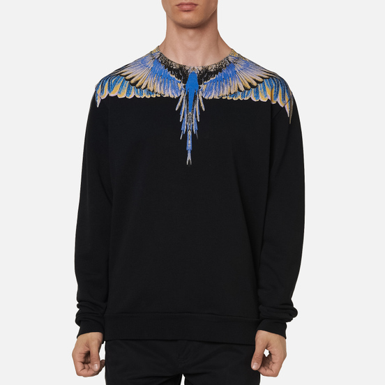 Мужская толстовка Marcelo Burlon Wings Regular Crewneck Black/Pink