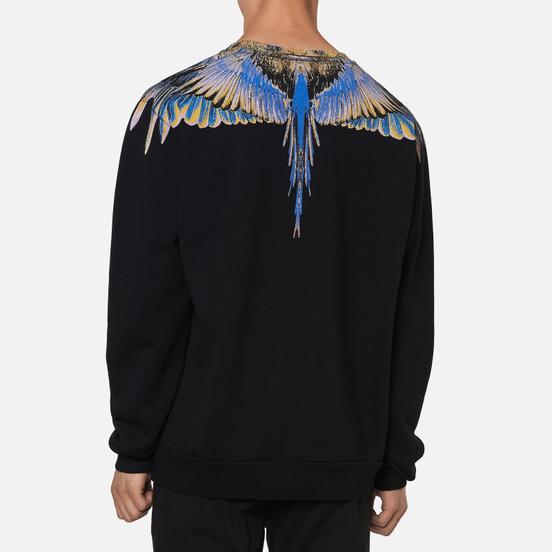 Мужская толстовка Marcelo Burlon Wings Regular Crewneck Black/Pink