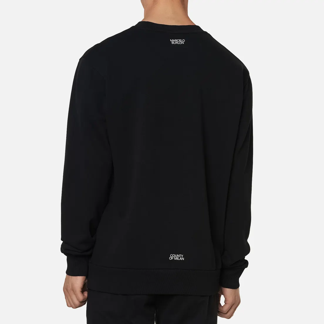 Marcelo Burlon Мужская толстовка Cross Regular Crewneck