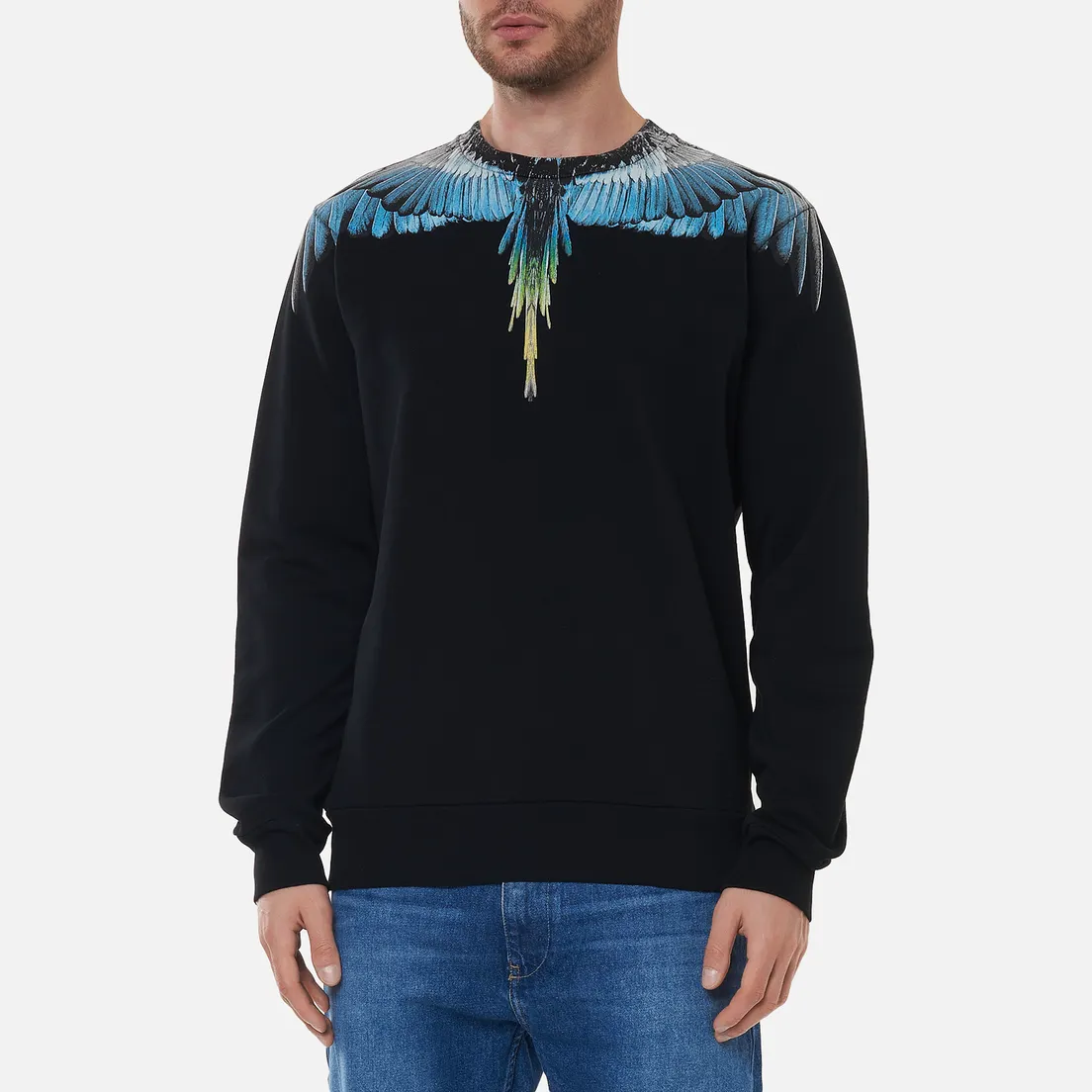 Marcelo Burlon Мужская толстовка Wings Regular Crewneck