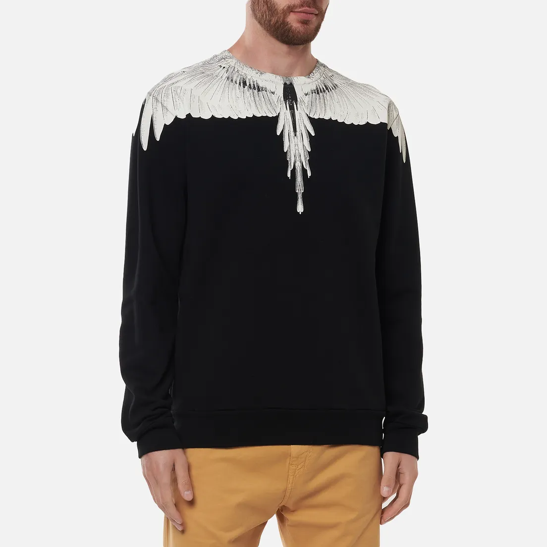 Marcelo Burlon Мужская толстовка Wings Regular Crewneck