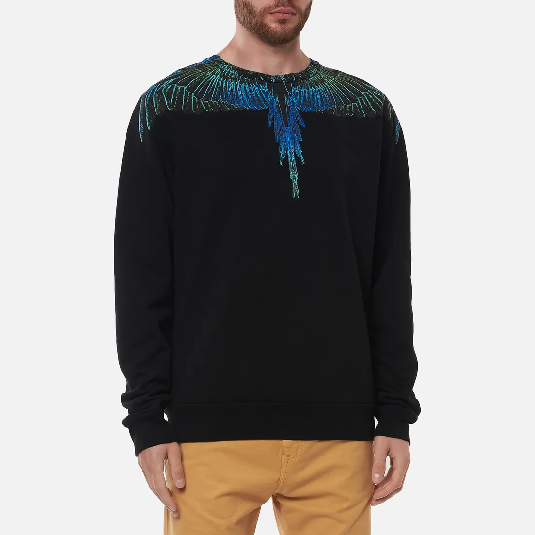Marcelo Burlon Мужская толстовка Wings Regular Crewneck