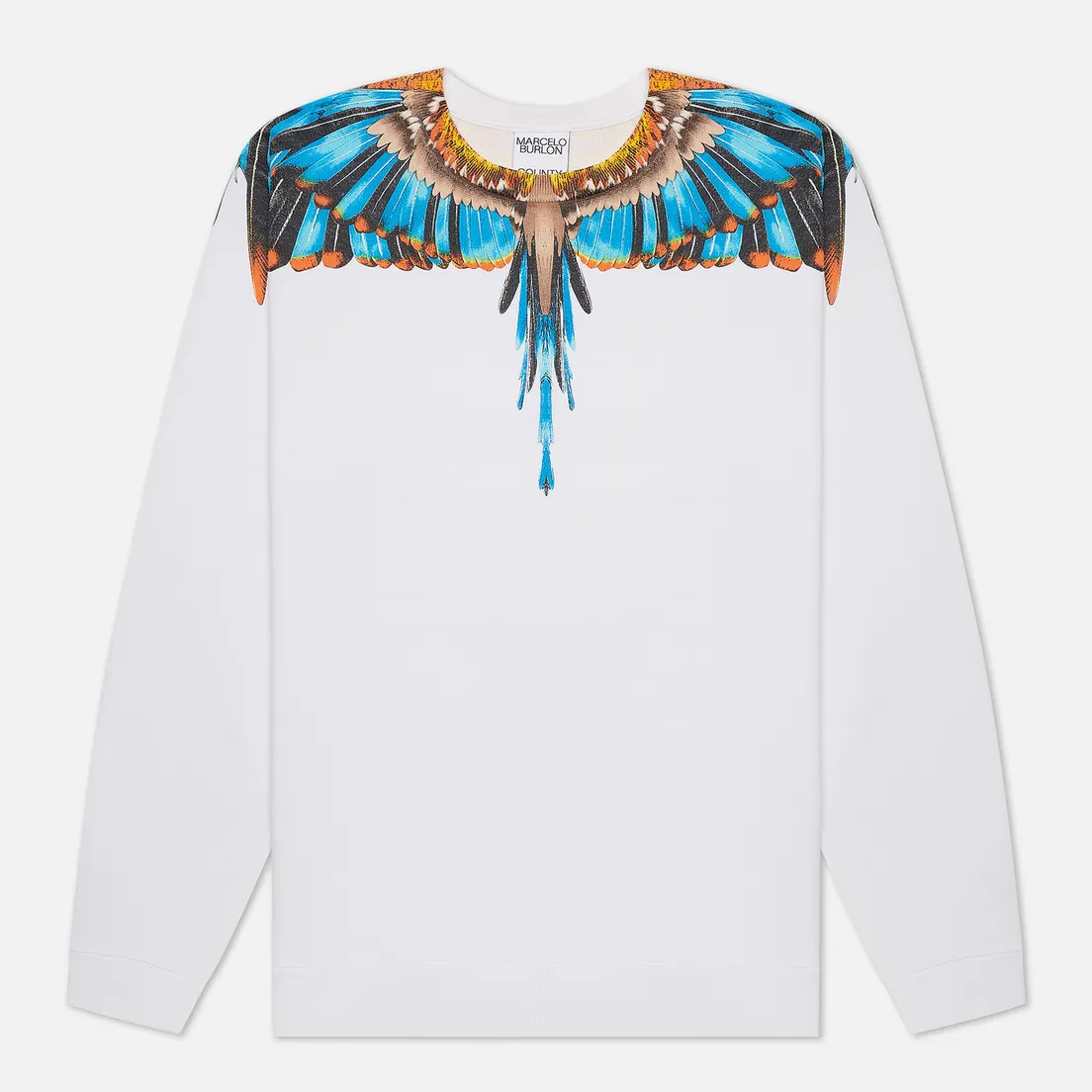 Marcelo Burlon Мужская толстовка Grizzly Wings Regular Crewneck