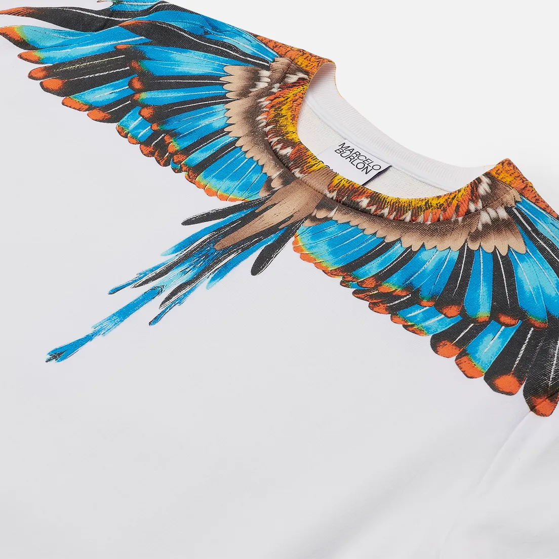 Marcelo Burlon Мужская толстовка Grizzly Wings Regular Crewneck