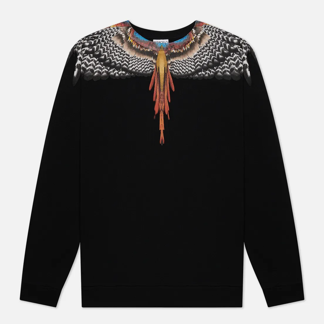 Marcelo Burlon Мужская толстовка Grizzly Wings Regular Crewneck