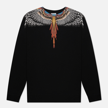 Мужская толстовка Marcelo Burlon Grizzly Wings Regular Crewneck, цвет чёрный, размер L