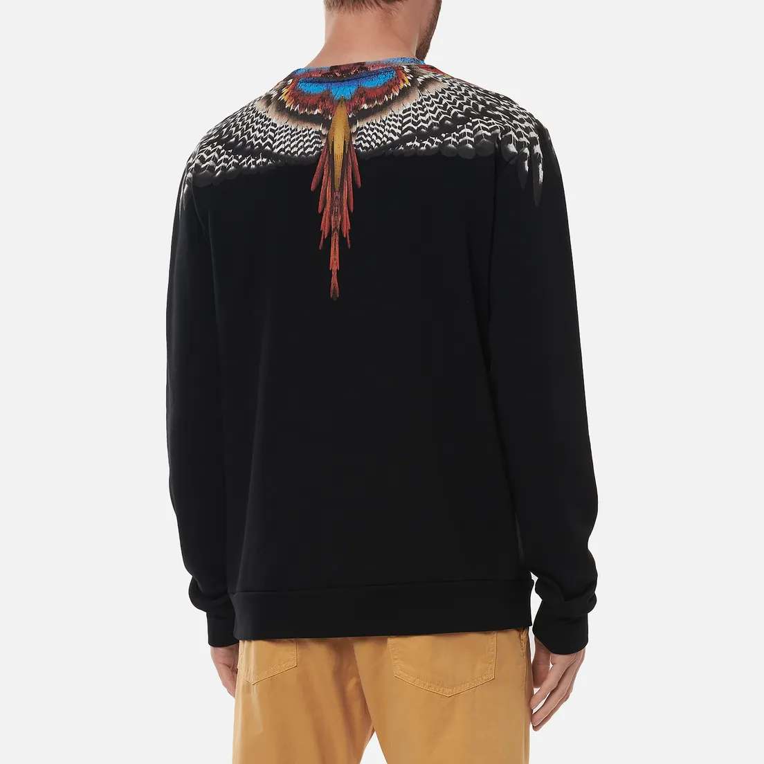 Marcelo Burlon Мужская толстовка Grizzly Wings Regular Crewneck