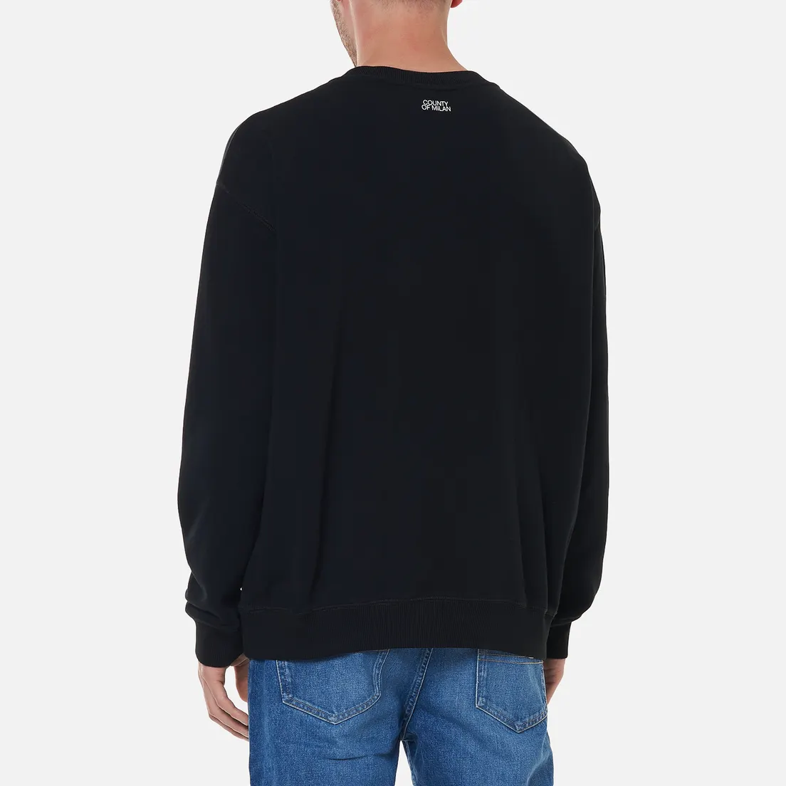 Marcelo Burlon Мужская толстовка Tempera Cross Over Crewneck