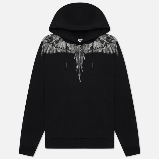 Мужская толстовка Marcelo Burlon Camou Wings Regular Hoodie Black/Dark Grey