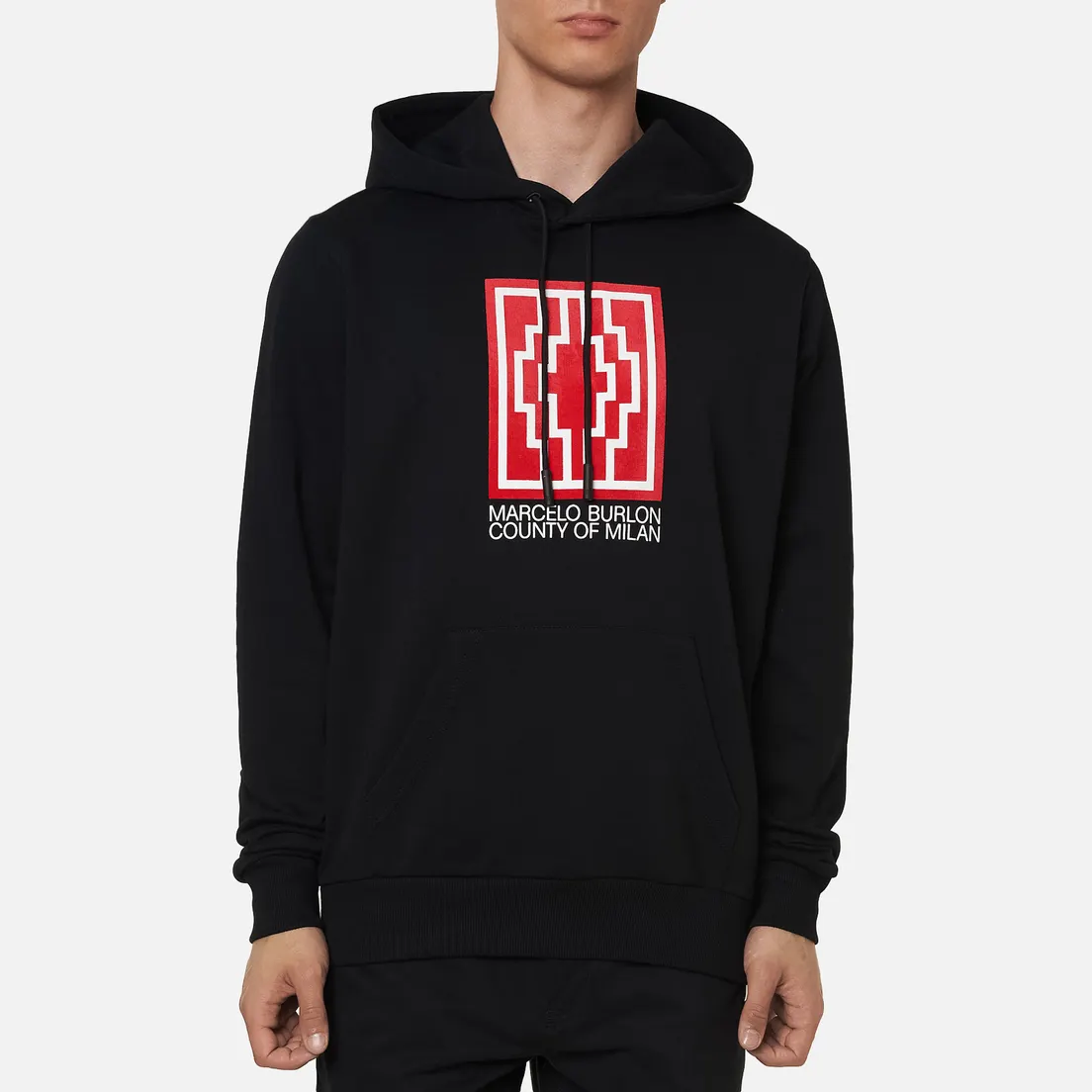 Marcelo Burlon Мужская толстовка Rural Cross Regular Hoodie