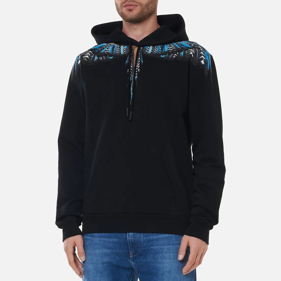Marcelo Burlon Мужская толстовка Grizzly Wings Regular Hoodie