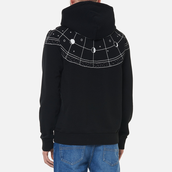 Мужская толстовка Marcelo Burlon Semi Astral Regular Hoodie Black/White